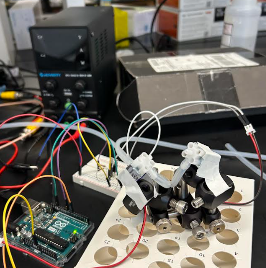 Setup of whisker puff device