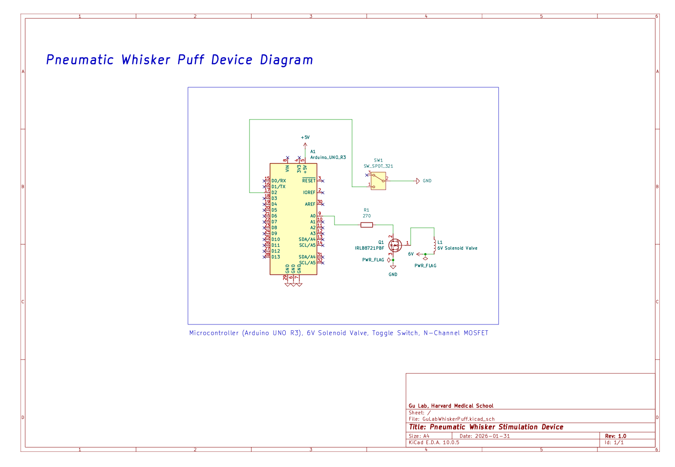 Whisker puff device